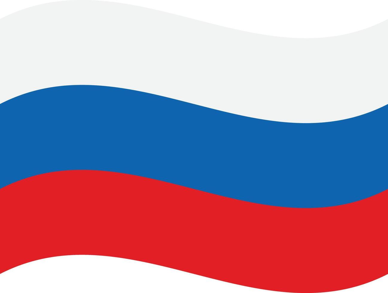Waving Russia flag isolated on white background . Wavy Russian flag . illustration vector