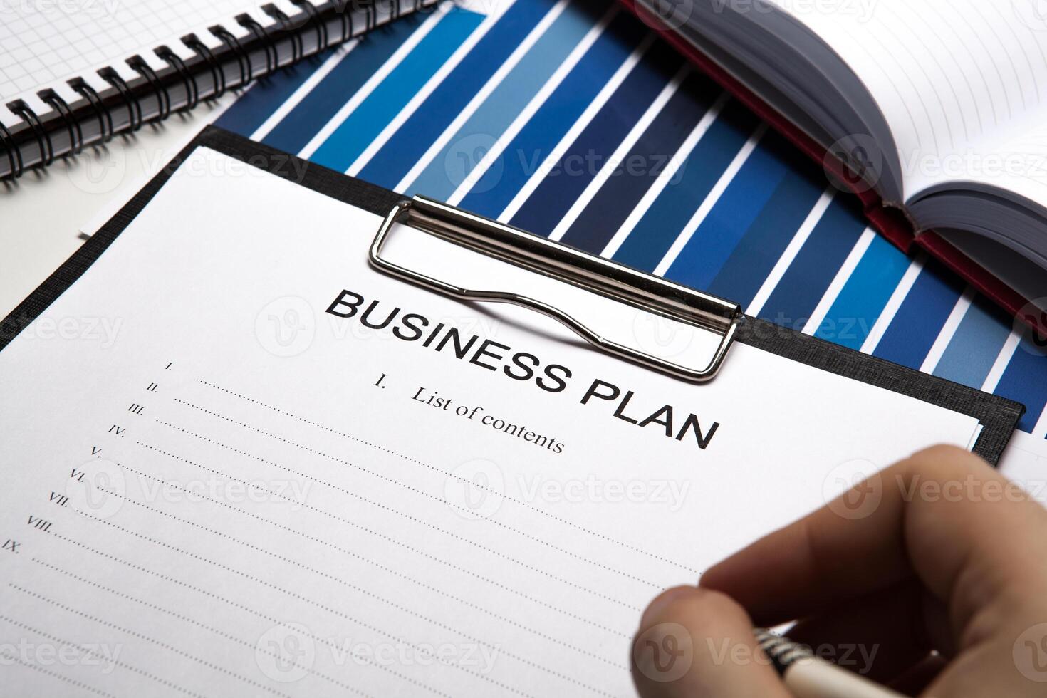 businessman begins to plans photo