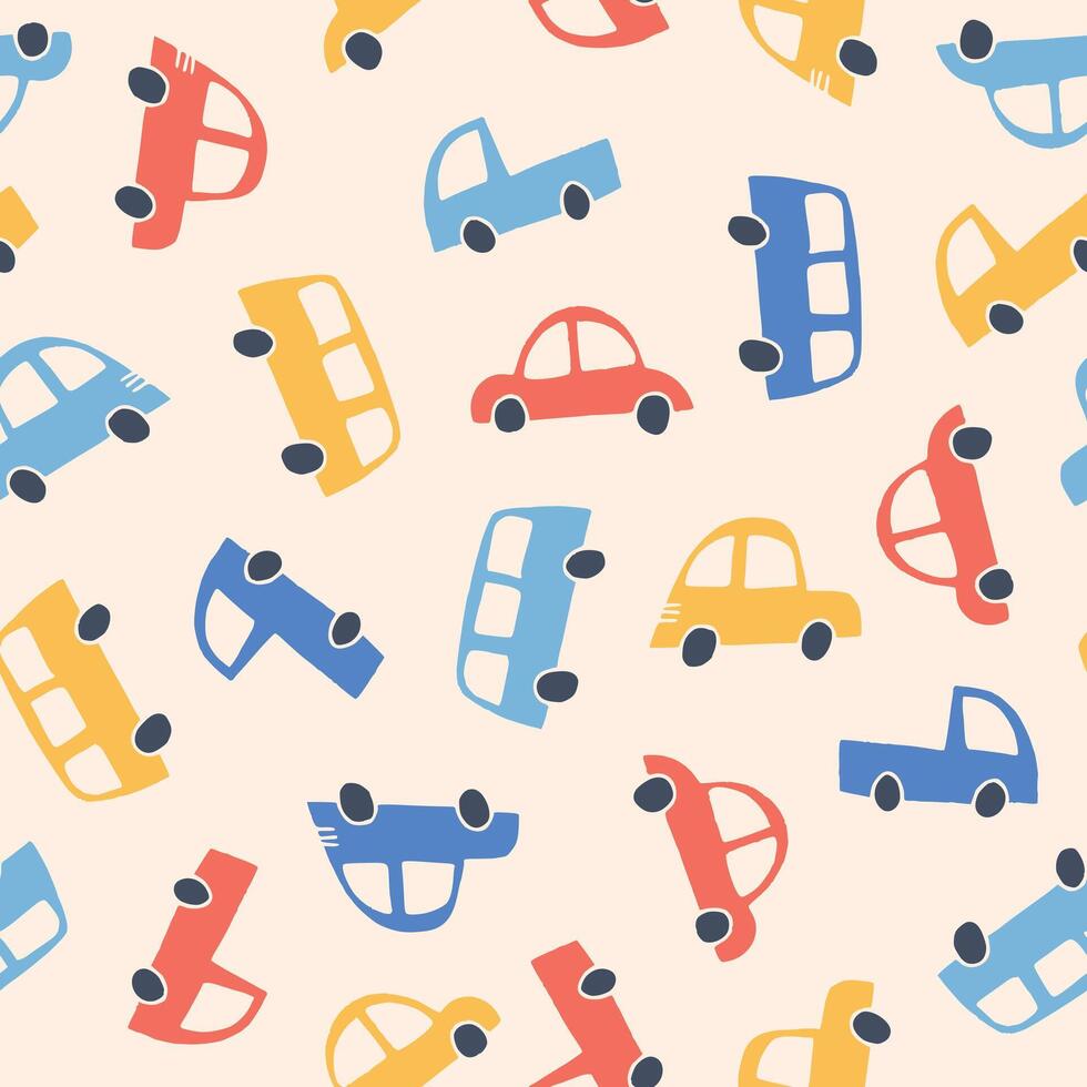 Car Seamless Pattern illustration for Print, Wallpaper, Decoration. vector