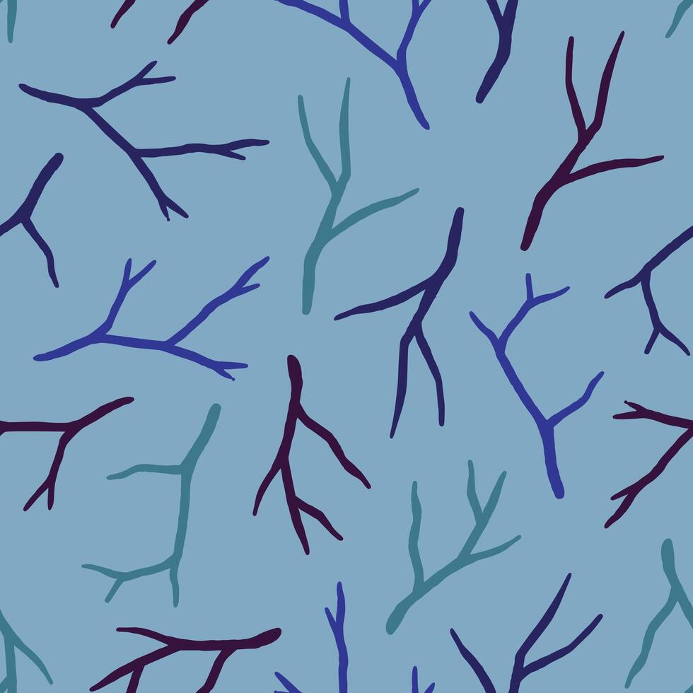 Bunch of twig Seamless Pattern illustration Design vector