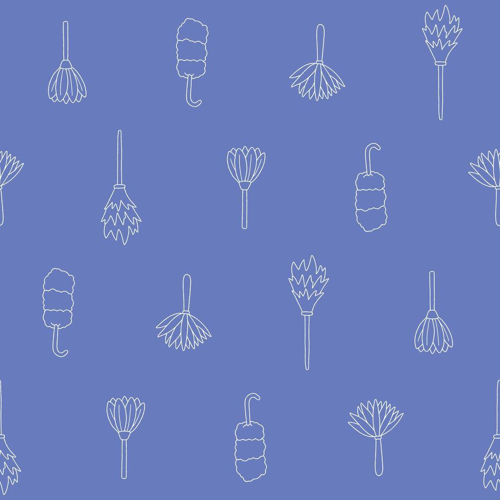 Outline Collection of Duster Seamless Pattern illustration Design vector