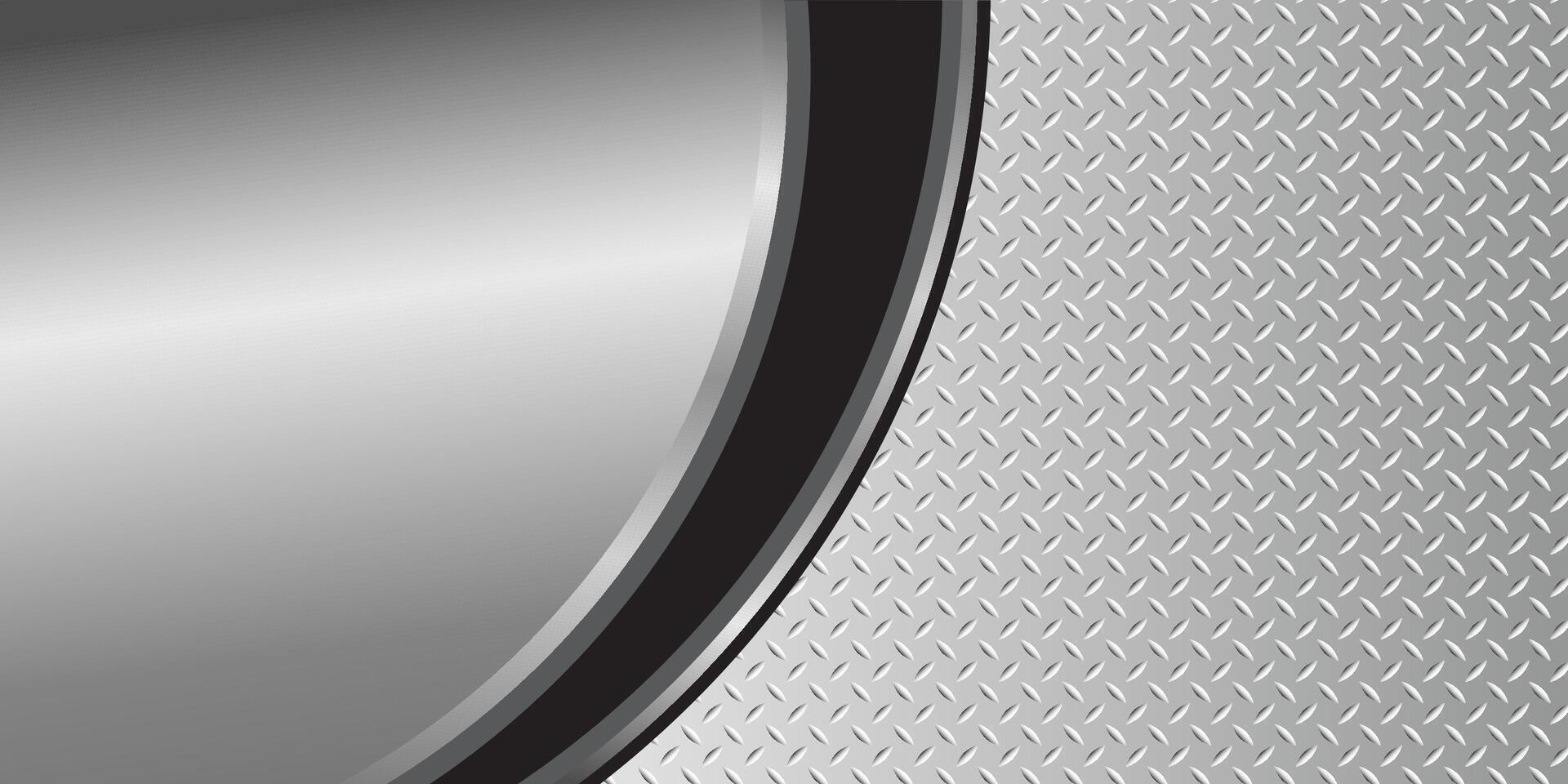 Silver gray metal background, 3D polished chrome metallic and shiny diamond plate texture, illustration. vector