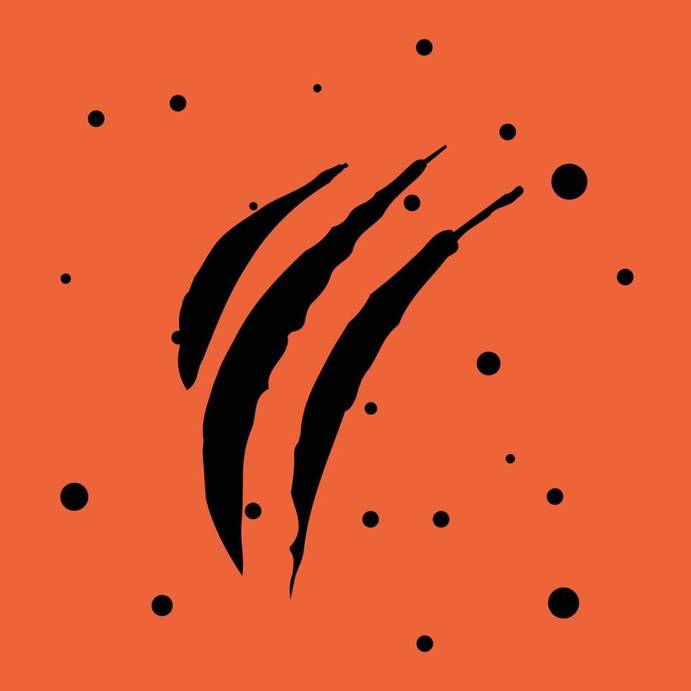 Claw mark scratches vector