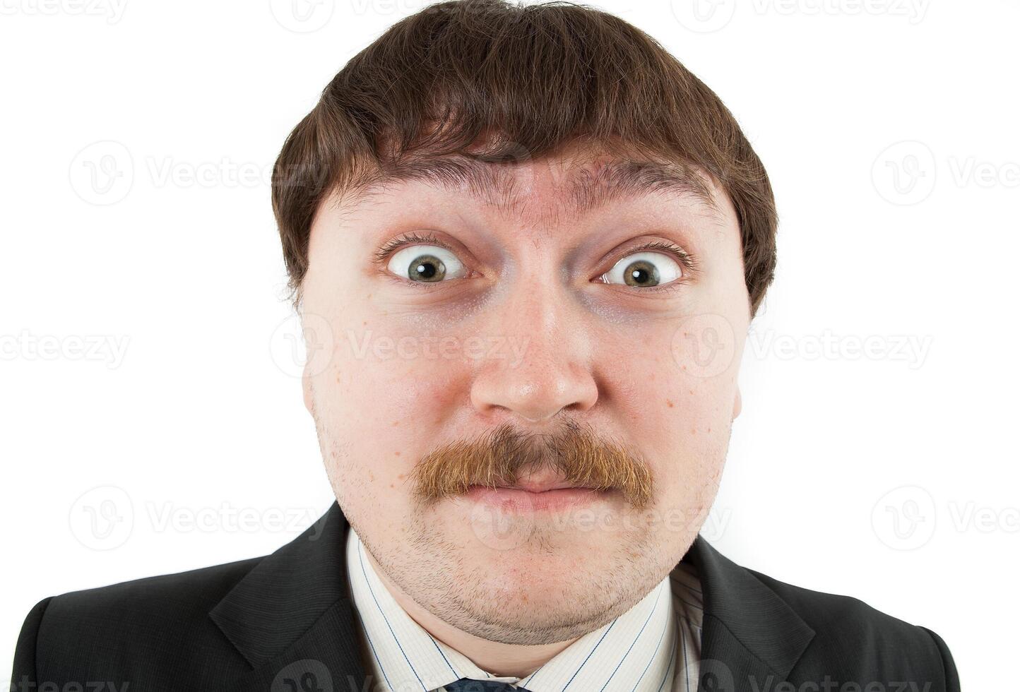 Portrait of a surprised man photo