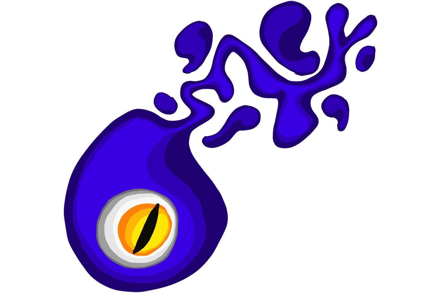 Eyeball Fluid Monster vector
