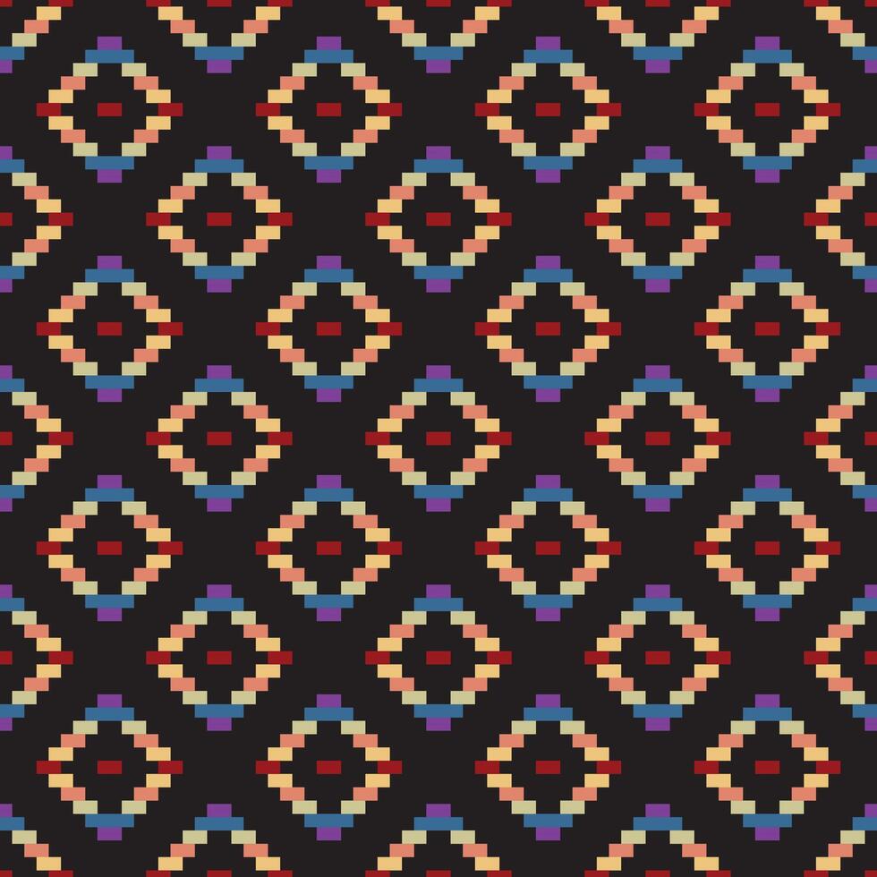 Multi colour abstract ethnic art.seamless pattern in tribal,folk embroidery,and Mexican style. Aztec geometric art ornament print.Design for carpet,cover.wallpaper,wrapping,fabric,clothing. vector