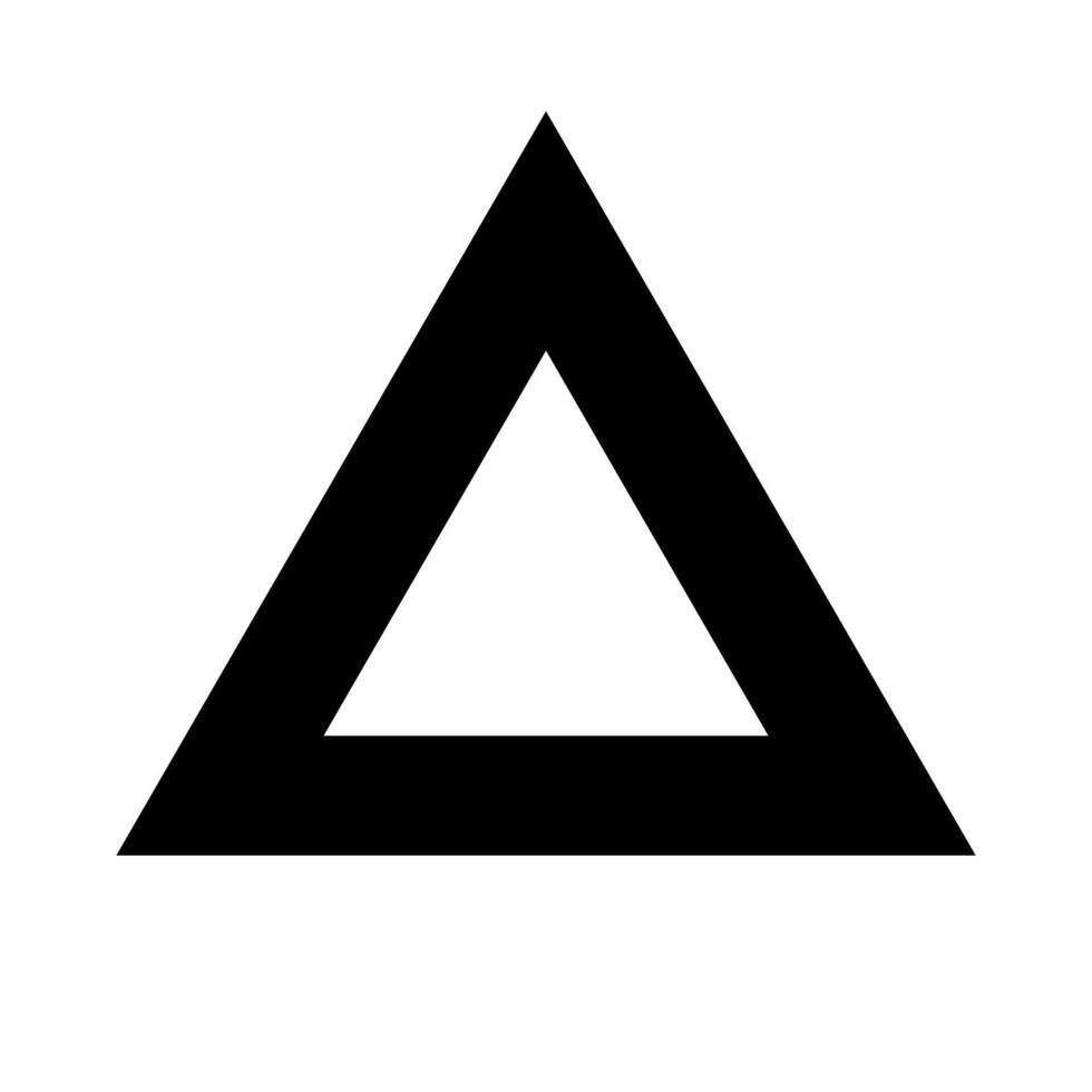 Triangle shape. Triangle icon. vector