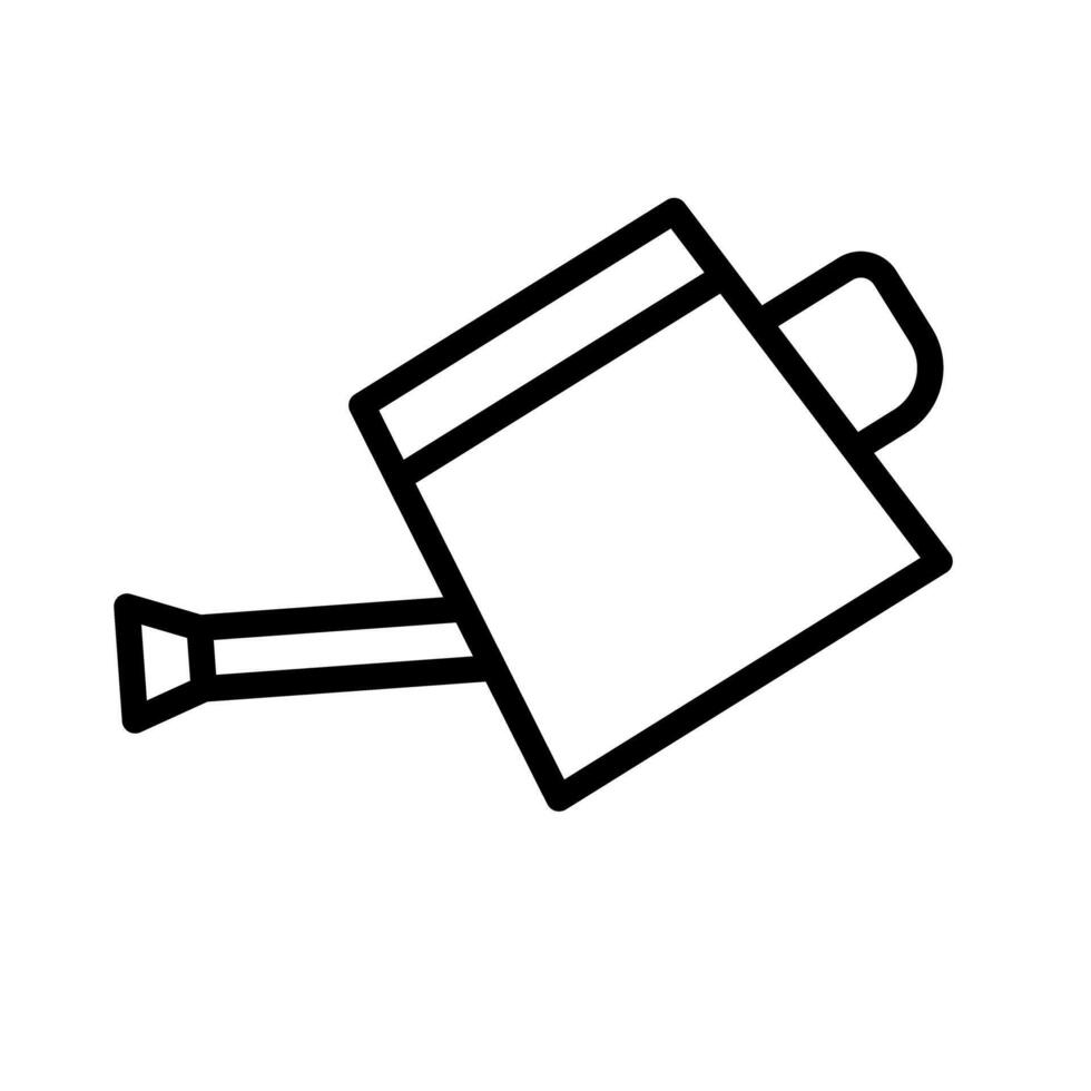 Simple watering can icon. vector