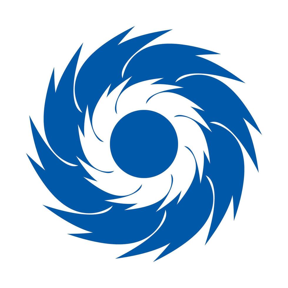 Powerful typhoon icon. Hurricane icon. vector