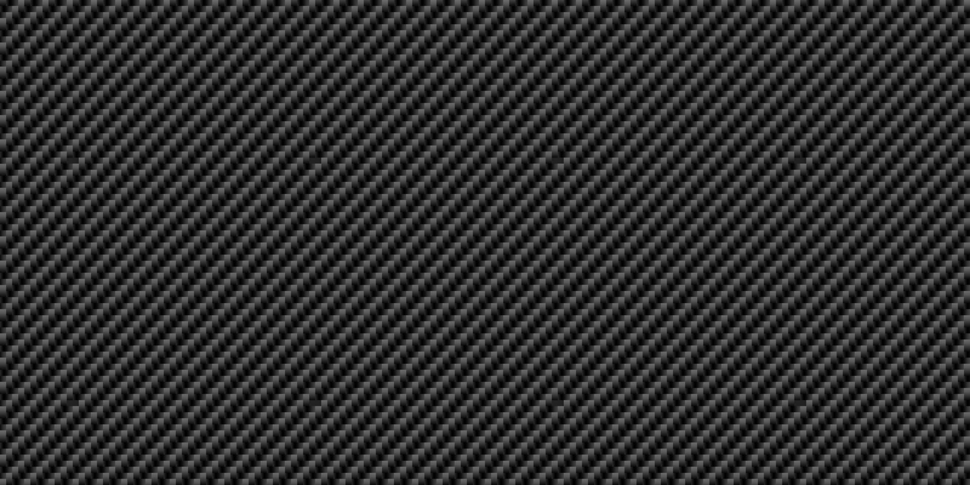 Black diagonal carbon fiber seamless texture pattern illustration. vector
