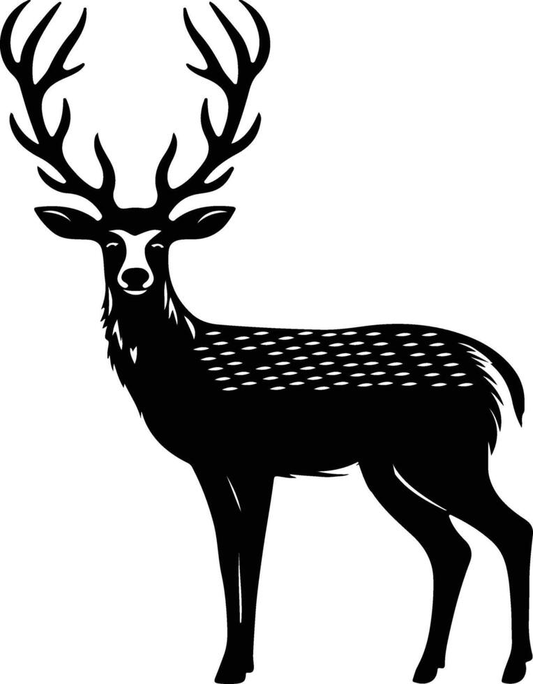 Stylish the deer illustration vector