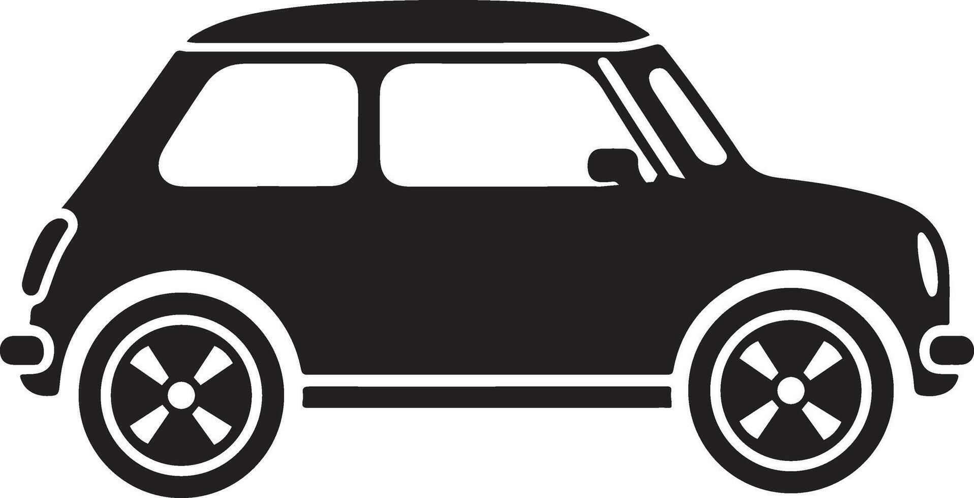 a black and white car illustration vector