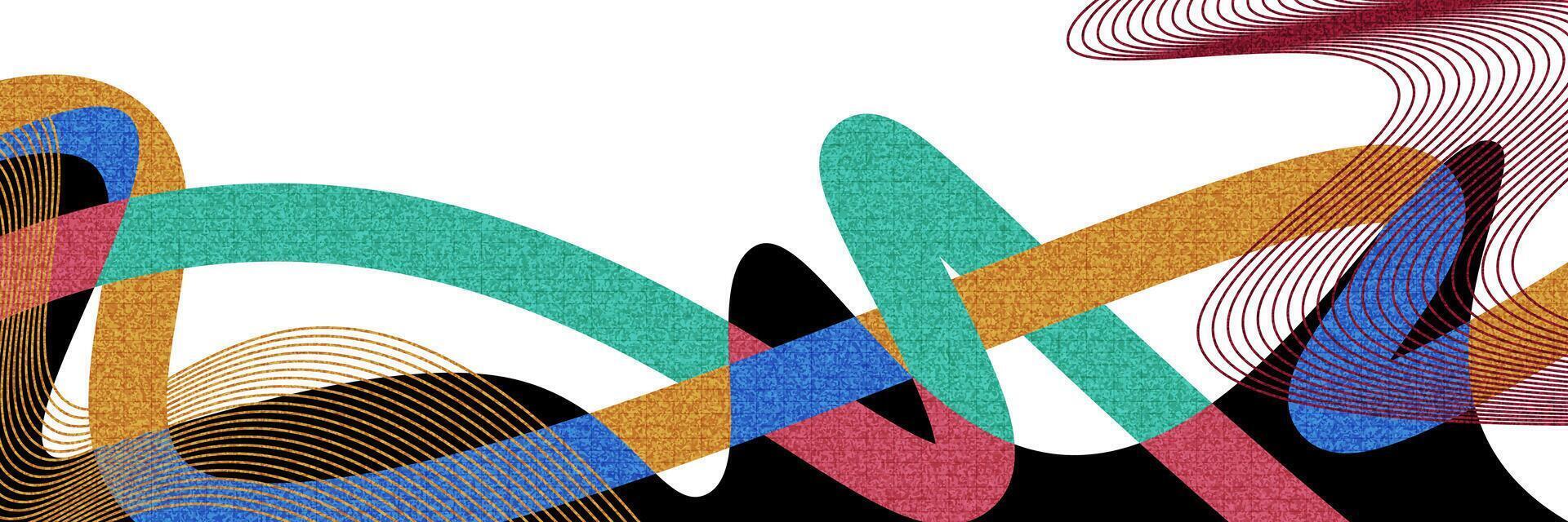 Creative Cover or Banner Design Template with Modern and Minimal Style for Identity, Branding, Advertising or Promotion. Abstract Layout Design with Dynamic and Colorful Elements vector