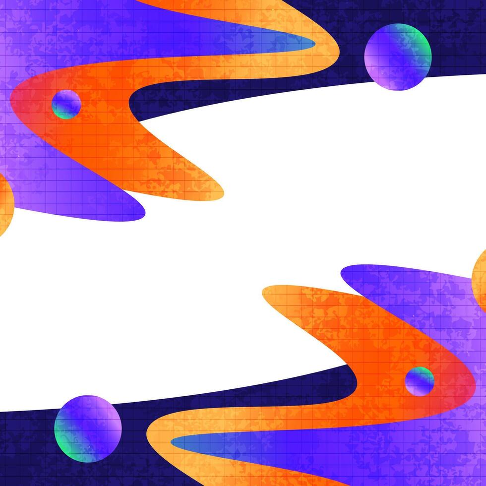 Abstract Background with Colorful Gradient Shapes and Texture Effect. Vibrant and Creative Cover or Banner Design Template vector