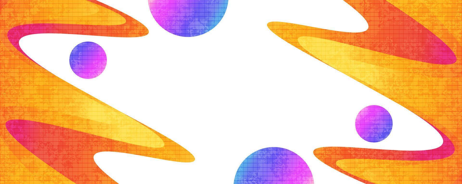 Vibrant and Creative Cover or Banner Design Template in Colorful Gradient. Abstract Layout Design with Texture Effect vector