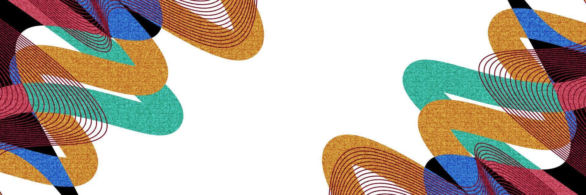 Creative Cover or Banner Design Template with Modern and Minimal Style for Identity, Branding, Advertising or Promotion. Abstract Layout Design with Dynamic and Colorful Elements vector