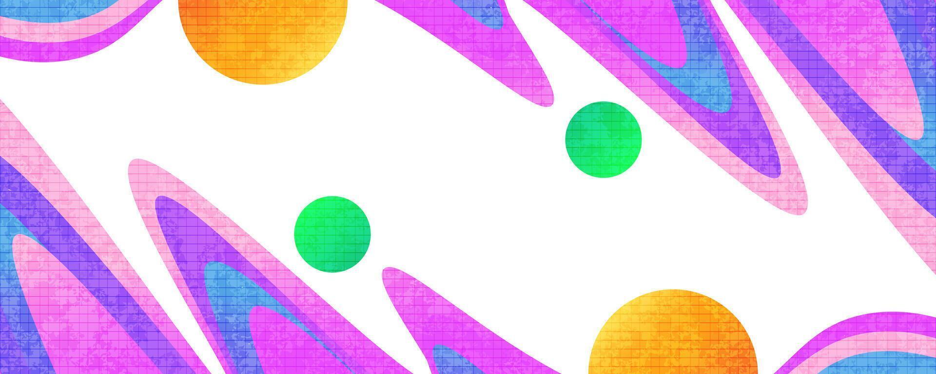 Vibrant and Creative Cover or Banner Design Template in Colorful Gradient. Abstract Layout Design with Texture Effect vector