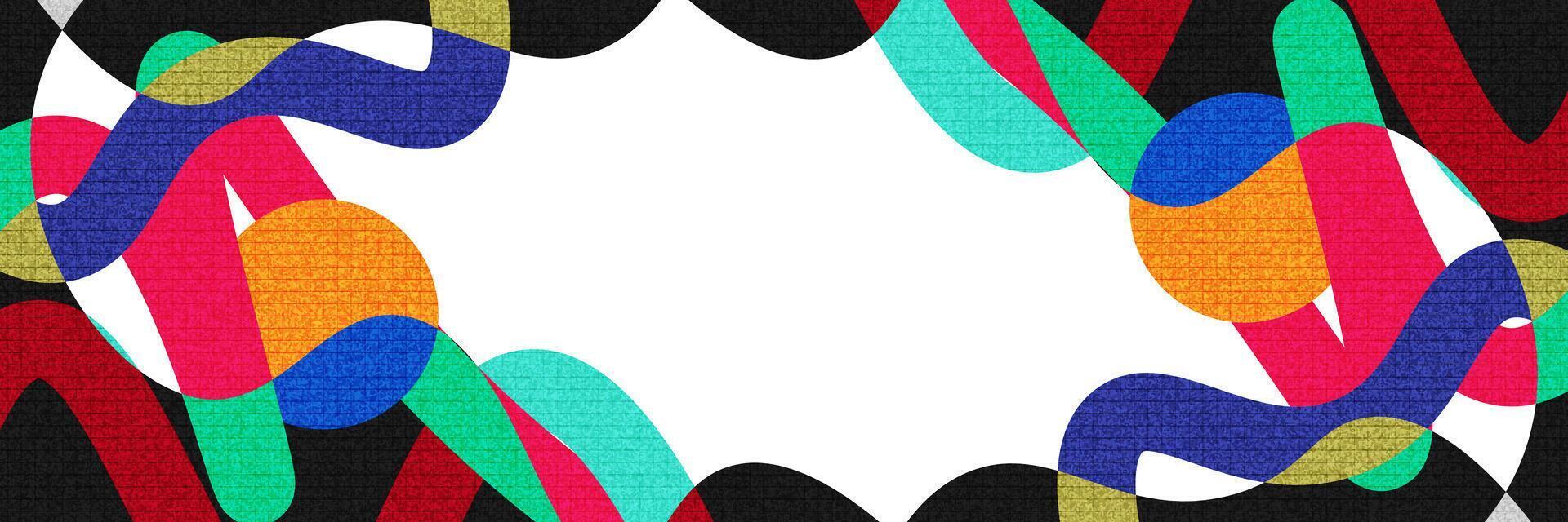 Creative Cover or Banner Design Template with Modern and Minimal Style for Identity, Branding, Advertising or Promotion. Abstract Layout Design with Dynamic and Colorful Elements vector