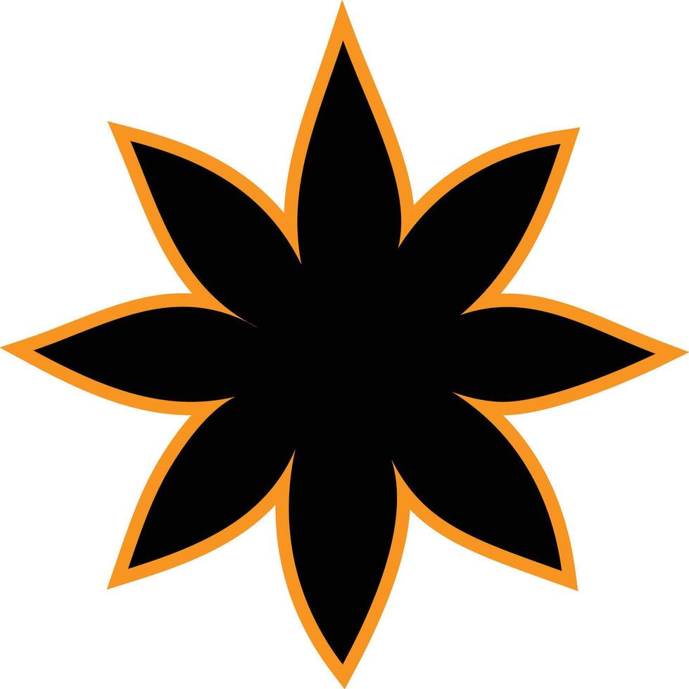 Stylish flower colorful illustrator vector