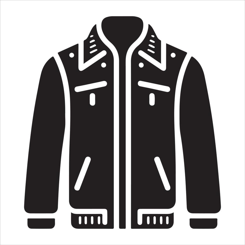 Icon Style for Winter Coat in Illustrator Design vector