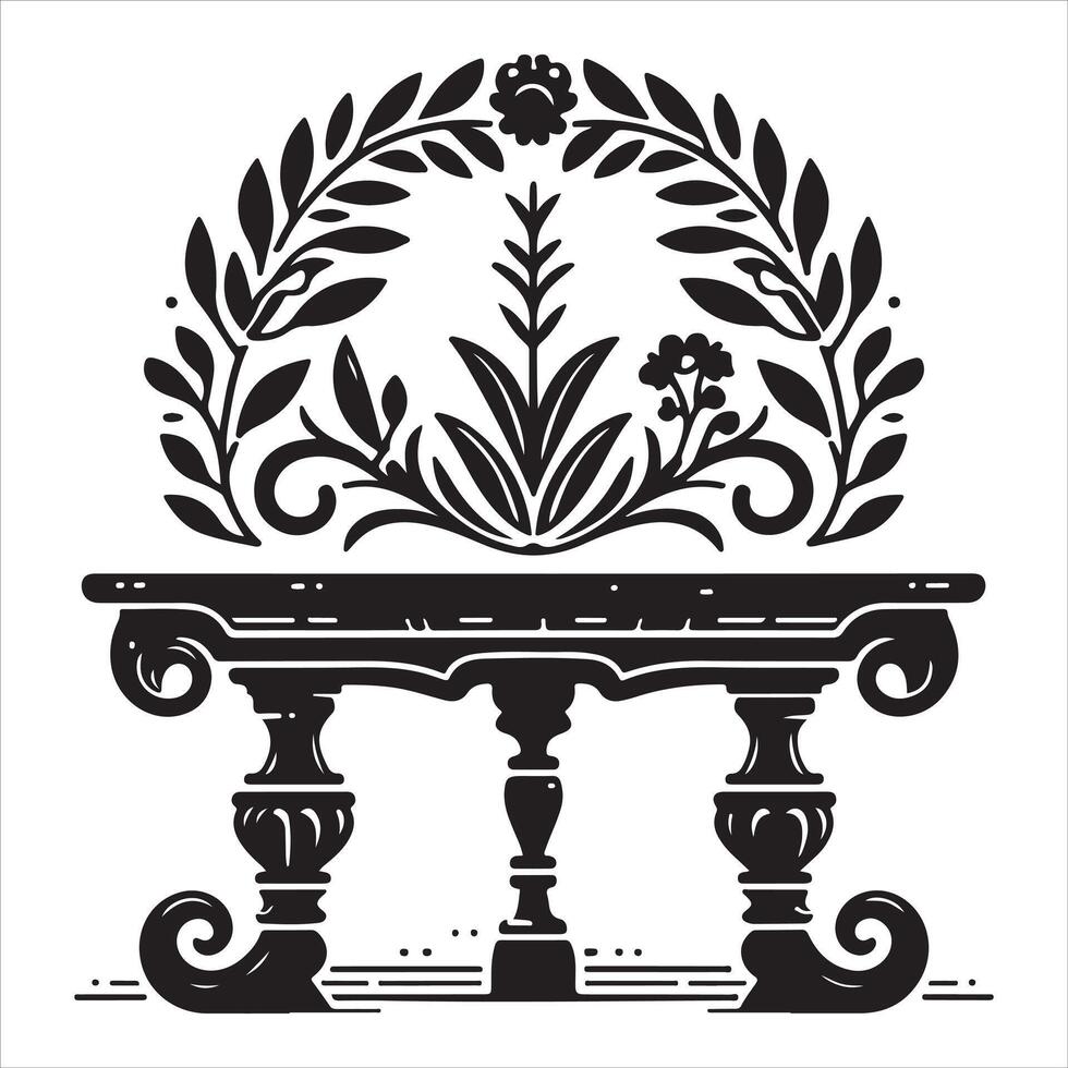 Graphic illustration of a hall event logo design template vector