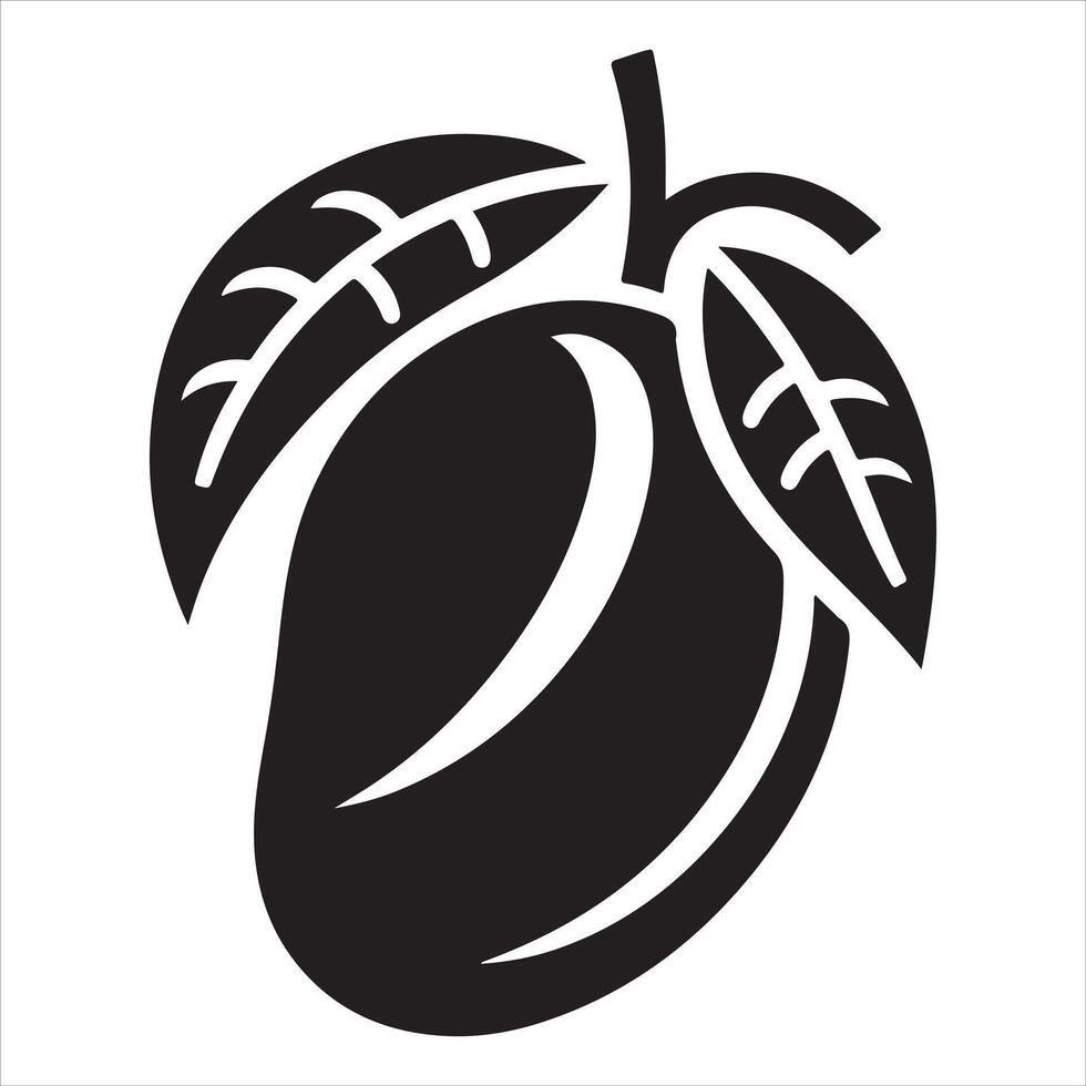 Mango Graphic Illustration Silhouette vector