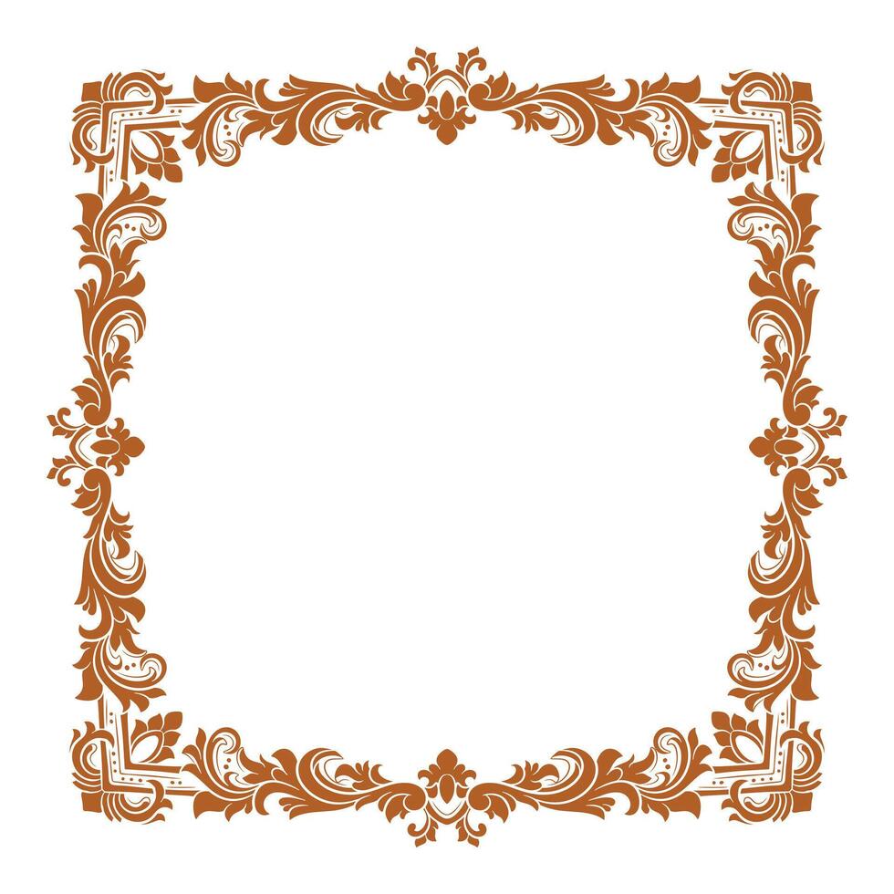 design ornament vintage frame wedding invitation vector