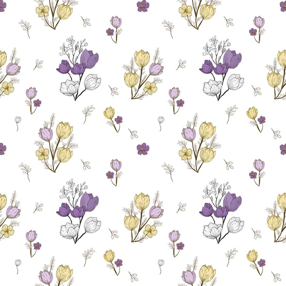 seamless pattern with roses feminine ornate repeat tile rose textile ornament romantic elegance luxury fabric vector