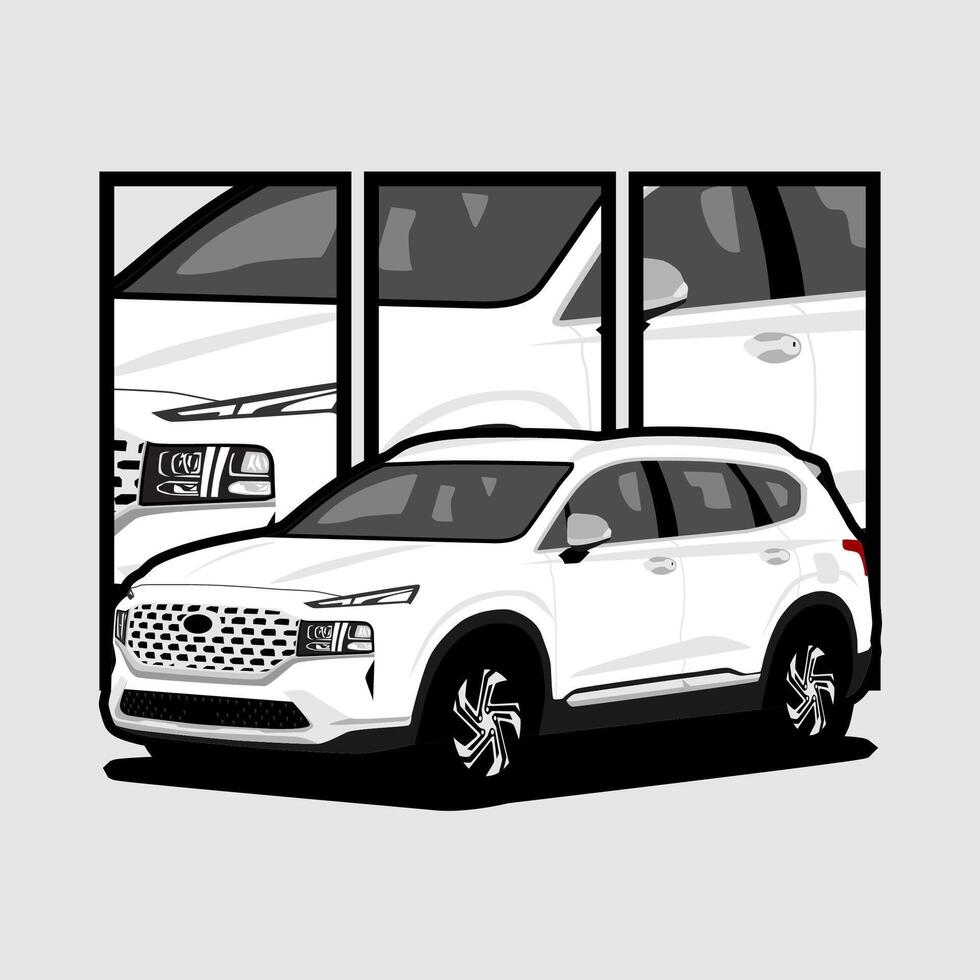 car model suv illustration vector