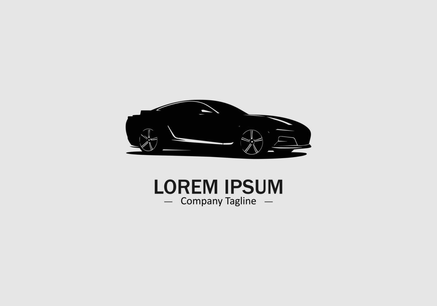 Minimal abstract logo of car icon design vector
