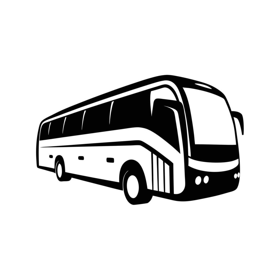 Icon of Bus or Coach Design Trendy Logo Silhouette vector