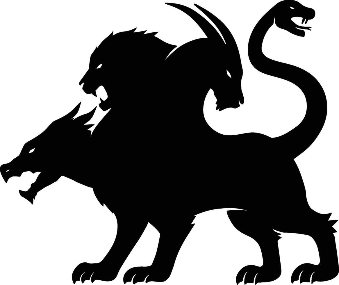 Mythical Chimera Creature Art vector