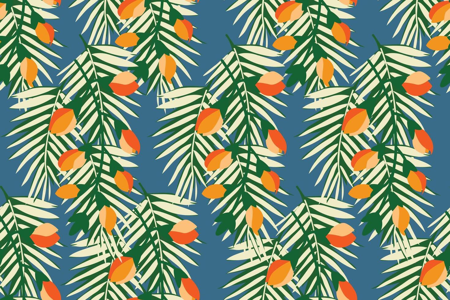 Seamless leaf design. Trapical backdrop. vector