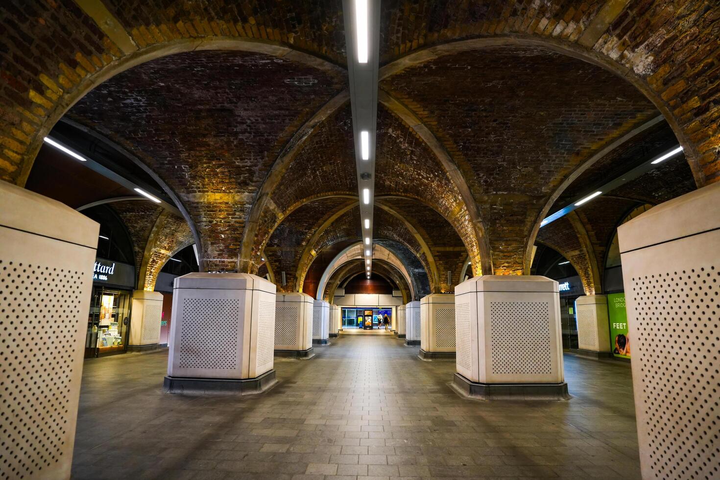 London, UK - SEP 01, 2024-The interior of London Bridge, it is a central London railway terminus and connected London Underground station. photo