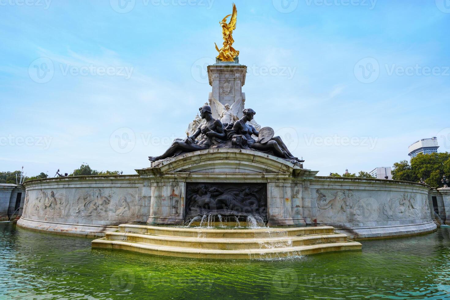 Queen Victoria monument near Buckingham palace in London, England photo