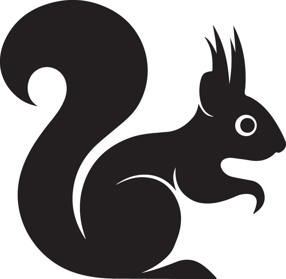 A illustration of a squirrel vector