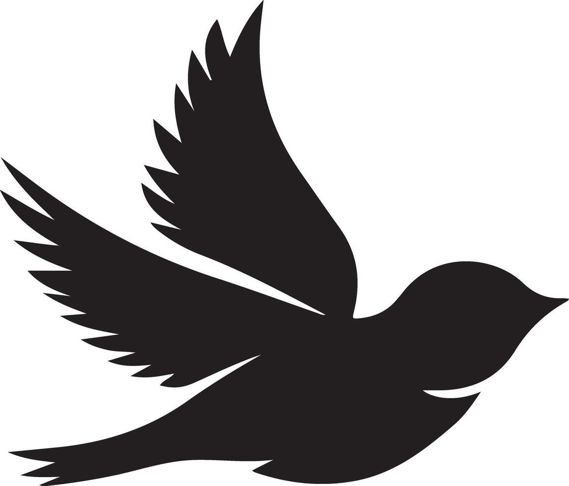 Bird silhouette art illustration vector