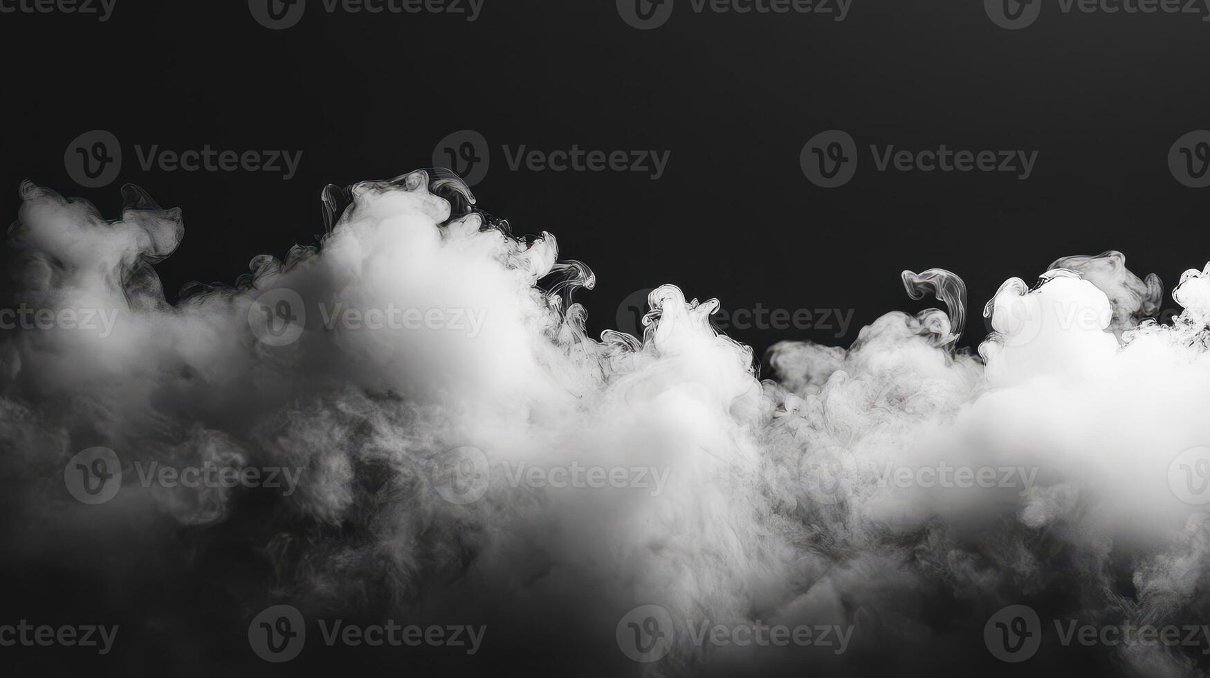 Black and white photo of smoke billowing in the air