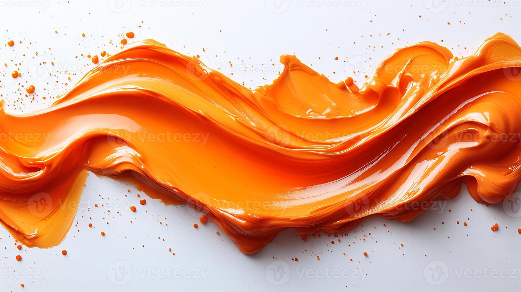 Drizzle of spicy sriracha mayo creating a bold and vibrant texture on a pristine white background photo
