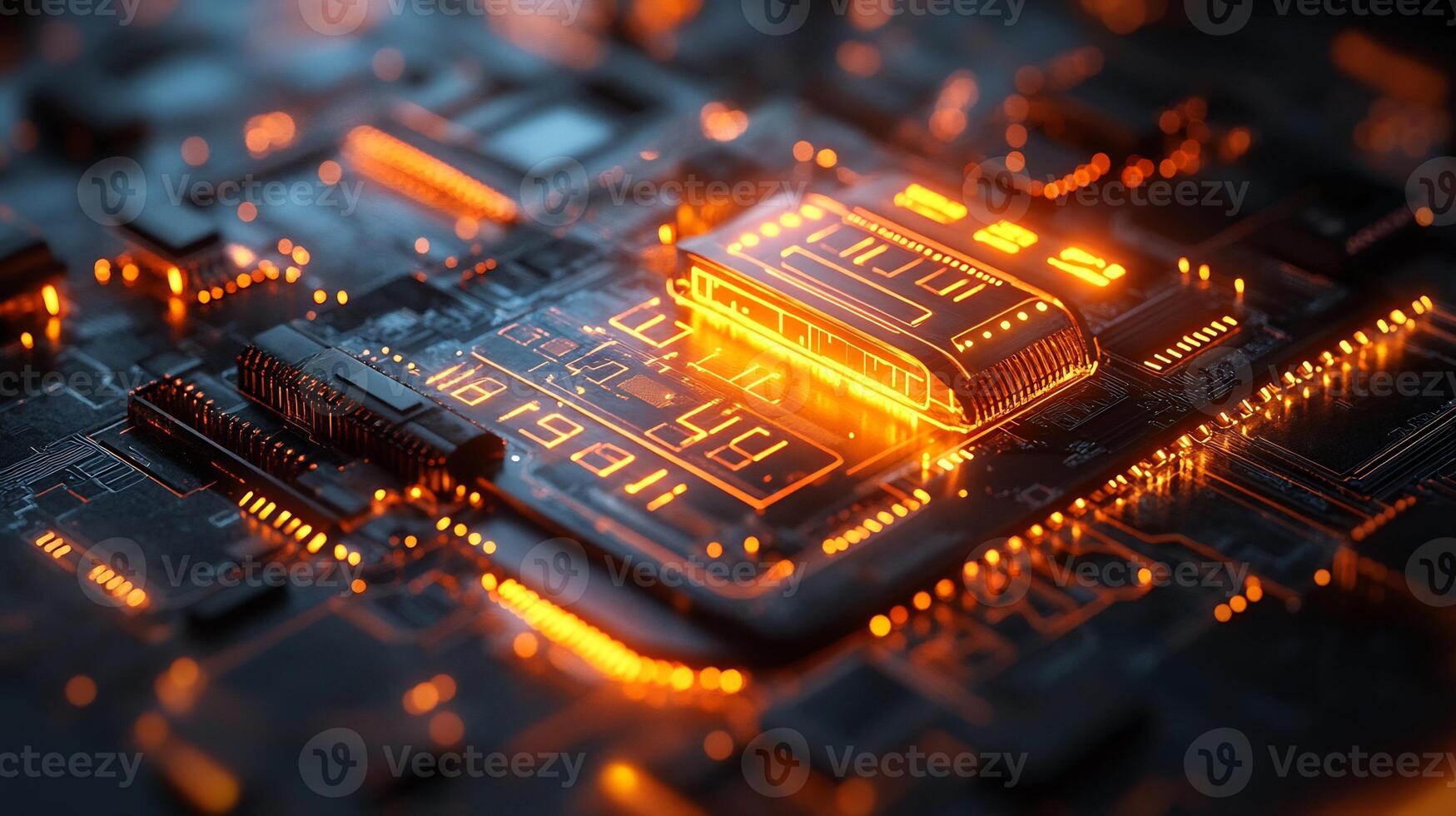 Abstract digital wallet a mobile device glowing currency icons and futuristic online transactions Ecommerce banking innovation and vibrant financial technology photo