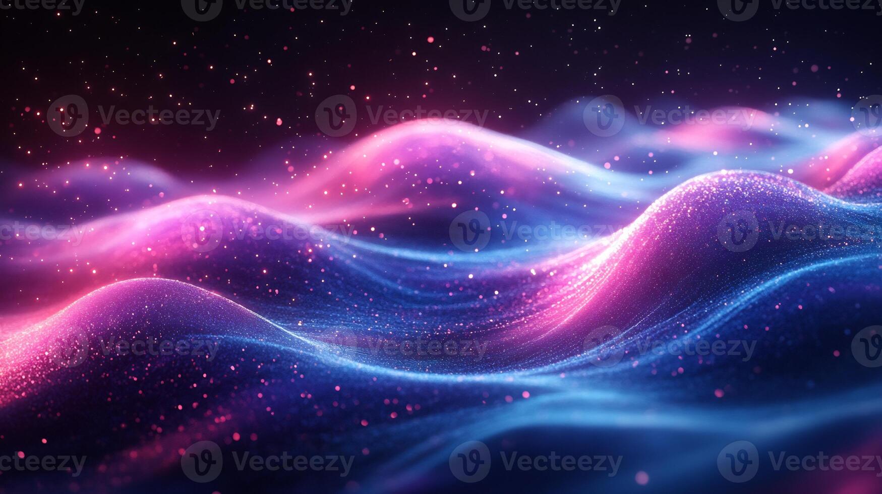 Abstract futuristic wallpaper dynamic wave flow blue and pink neon glow geometric patterns and modern digital texture Vibrant tech aesthetic with energy and motion photo