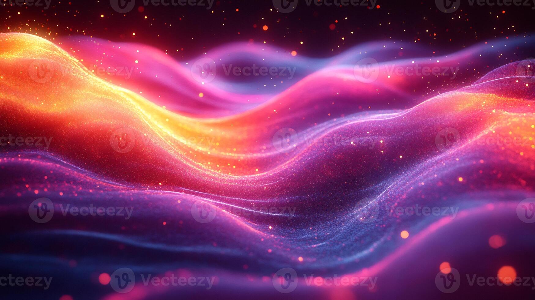 Abstract neon waves glowing spectrum flowing lines geometric patterns and vibrant gradient Techinspired digital design with motion and energy photo