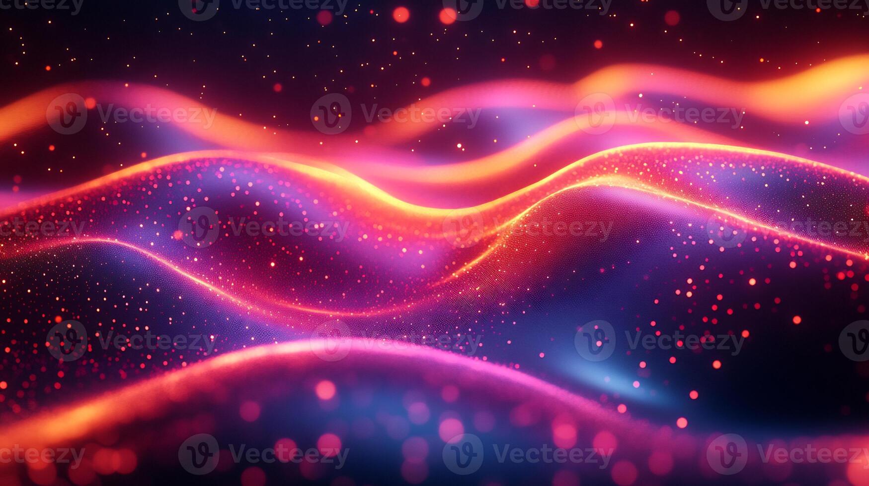 Abstract neon waves glowing spectrum flowing lines geometric patterns and vibrant gradient Techinspired digital design with motion and energy photo