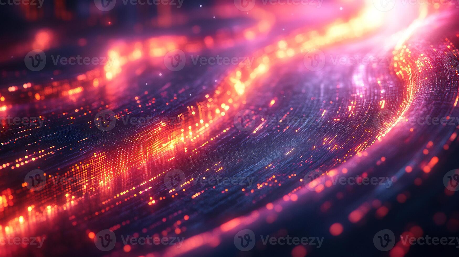 Futuristic digital background flowing neon wave glowing spectrum geometric shapes and vibrant colors Techinspired design with dynamic energy and motion photo
