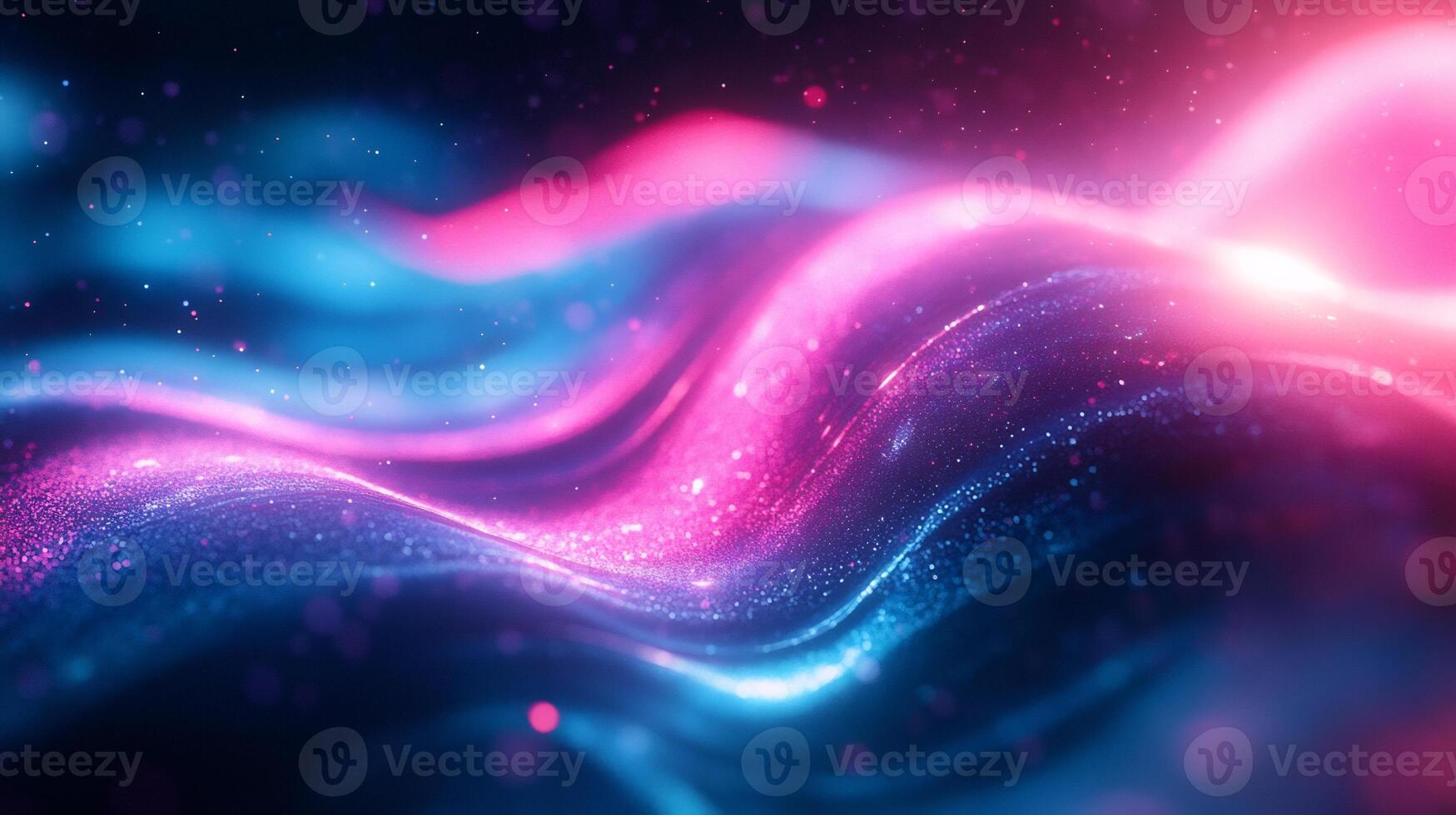Modern digital design glowing spectrum vibrant blue and pink light and flowing wave lines Techinspired futuristic aesthetic with dynamic energy and geometric shapes photo
