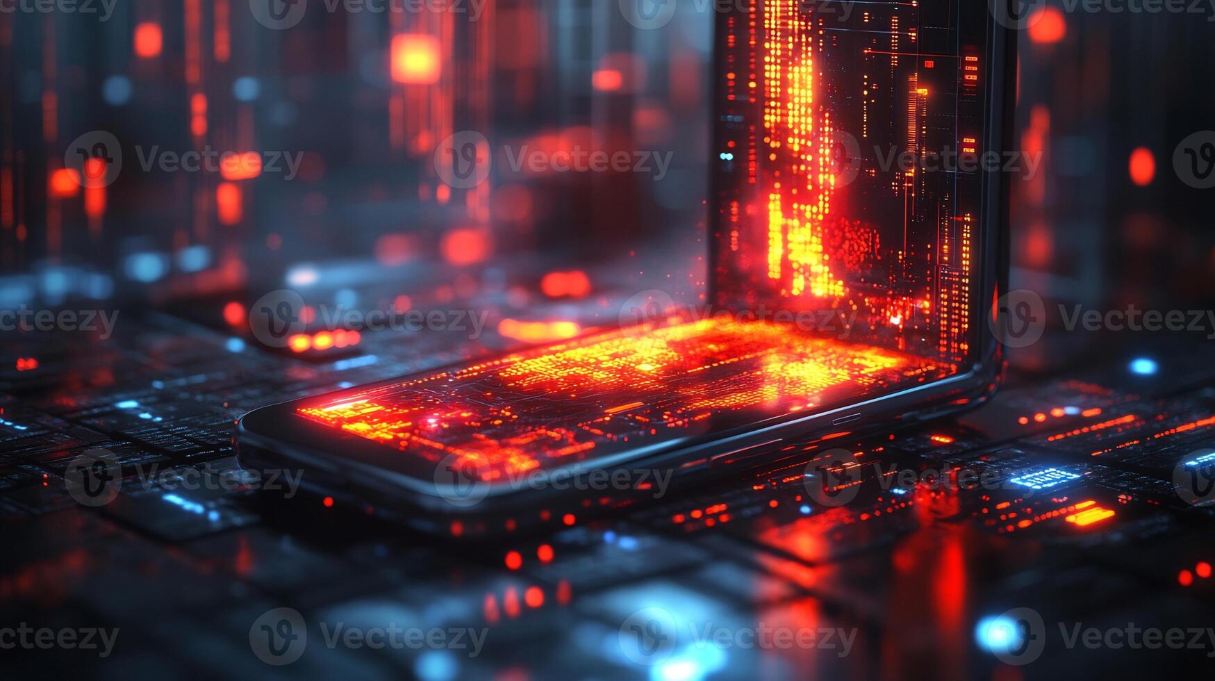 Online banking transaction a glowing smartphone featuring digital currencies tech icons and a dynamic futuristic economy theme Modern financial innovation in ecommerce photo