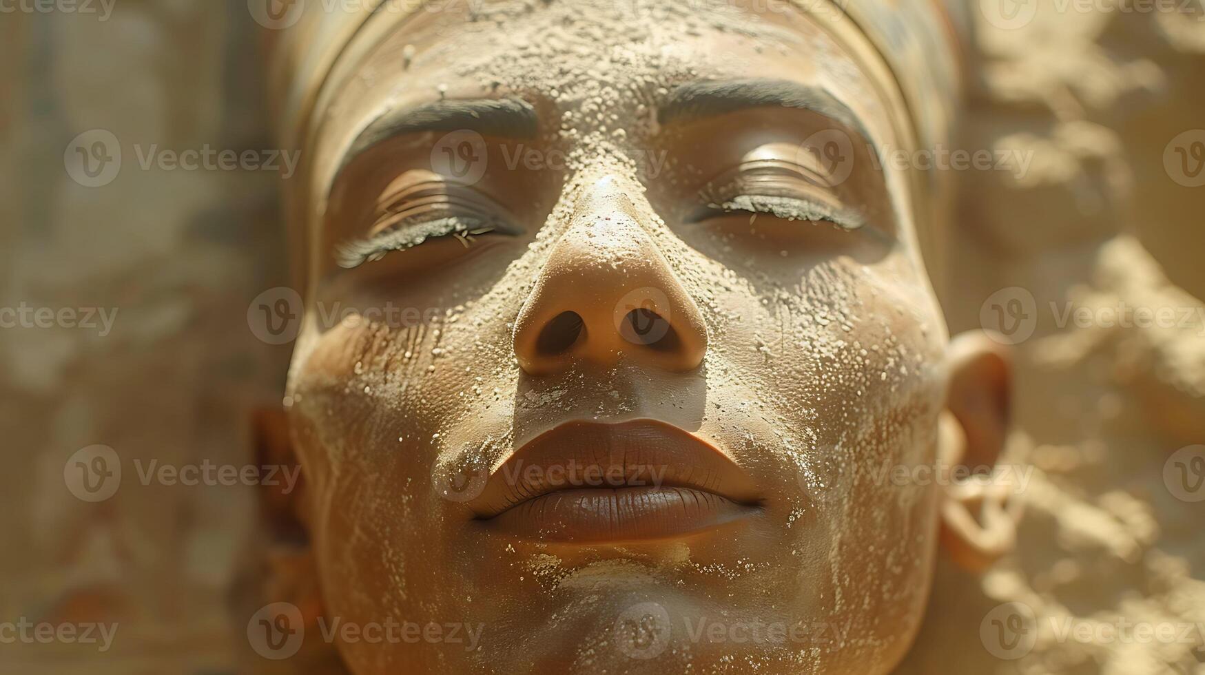 Akhenaten Generate realistic casual image depicting Akhenaten pharaoh known his religious reform scene showcasing his devotion sun god Aten perhaps participating religious ceremony or spending time photo