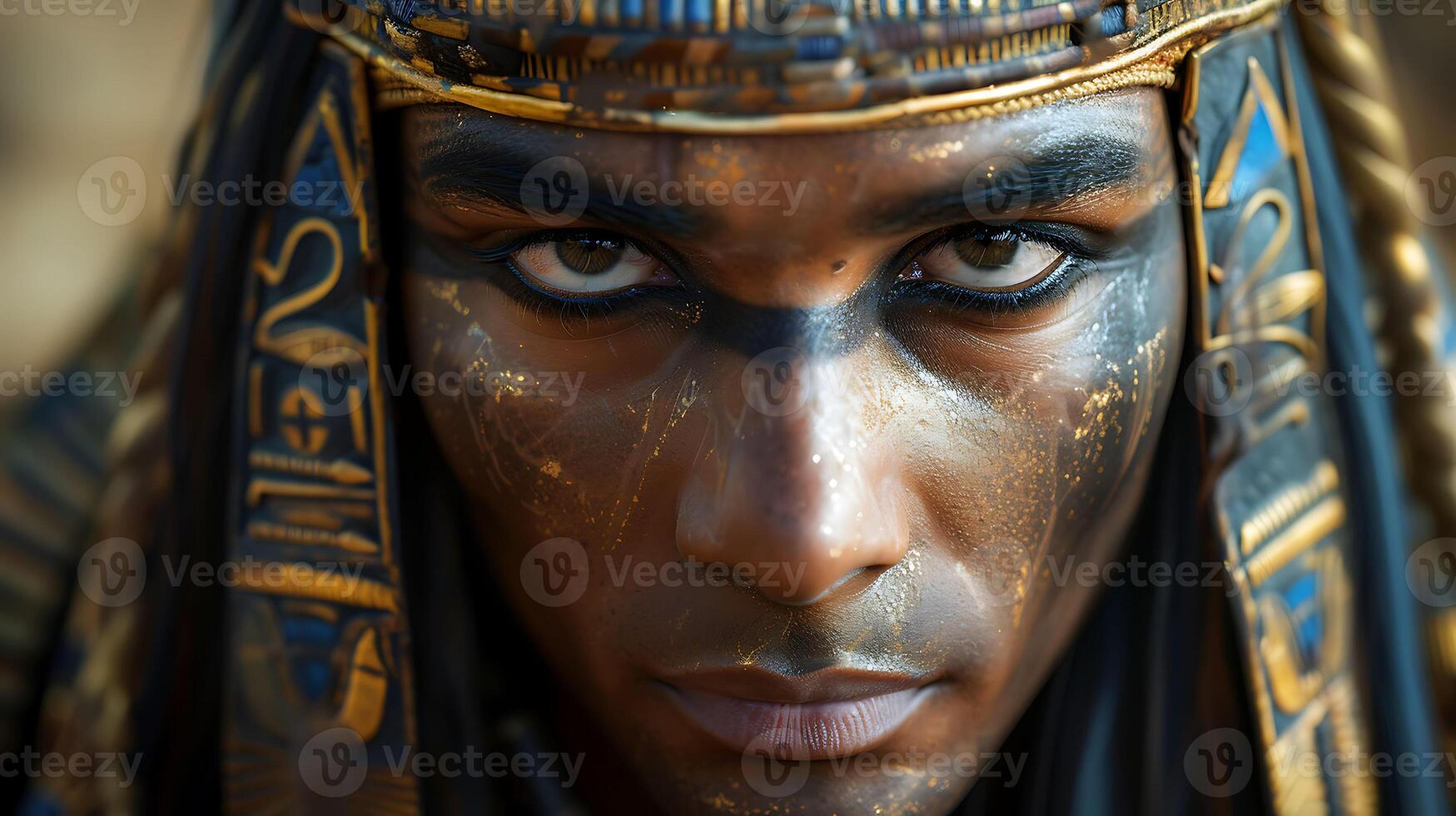 Ahmose I Create lifelike casual image portraying Ahmose I the founder of the New Kingdom in a scene showcasing his military leadership or diplomatic negotiations photo