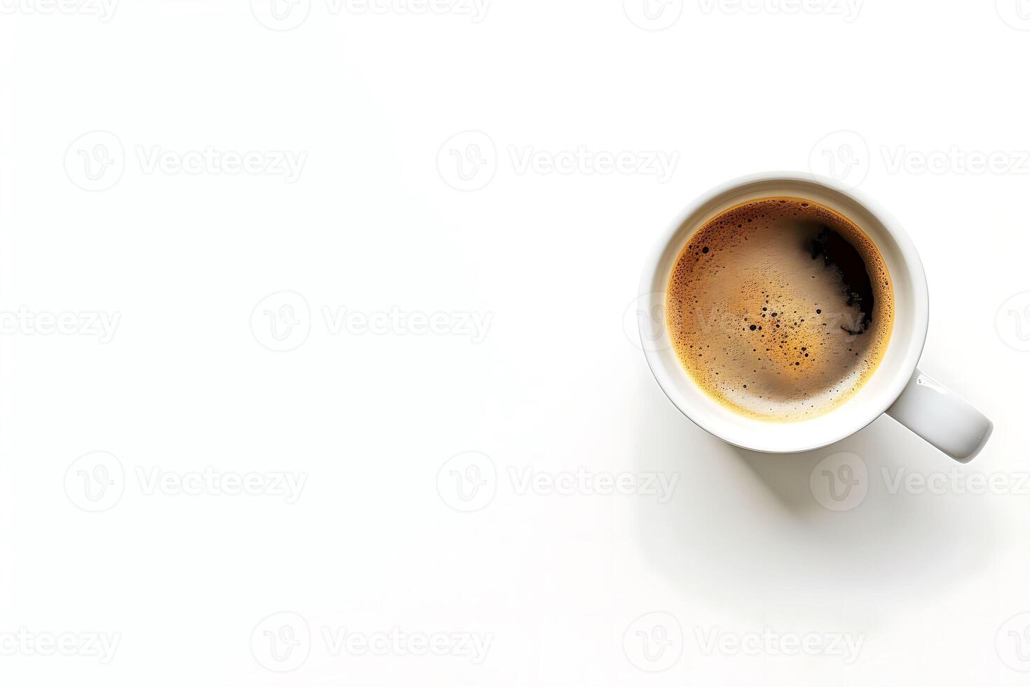 Coffee cup white background photo