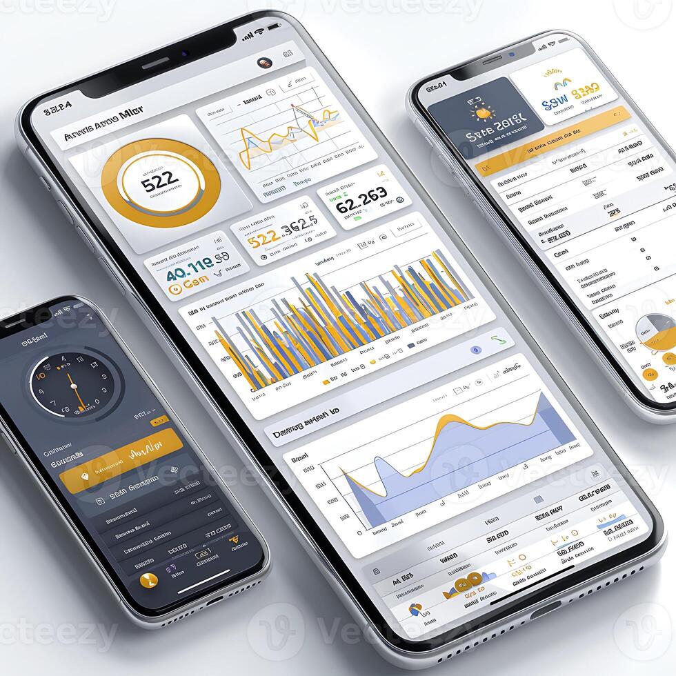 Develop comprehensive UI kit financial management applications featuring polished buttons for transactions intuitive forms for budgeting and clear navigation menus for accessing account information photo
